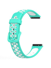 BeCover Vents Style Xiaomi Amazfit/Samsung 22 mm Блакитний Turquoise/White (709444)
