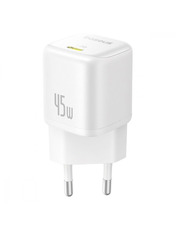 Мережевий зарядний пристрій Baseus PicoGo GaN Moon White (1 USB-C) 45W Moon White (P10176800213-00)