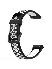 BeCover Vents Style Mi Band 5/6/7 Чорний Black/White (709439)