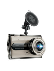 Автомобільний відеореєстратор Hoco DI42 2x Cam GPS Metal Grey