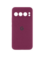 Чохол Silicone Cover Silicone Cover Full Camera with logo для Google Pixel 9 Pro Plum