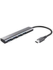 USB-хаб Trust Halyx USB Type-C 4xUSB 3.0 Silver (4xUSB 3.0) Silver (24948_TRUST)