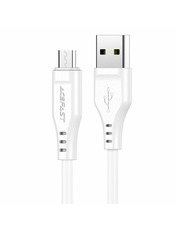 Кабель синхронізації ACEFAST C3-09 USB to microUSB 10W 1,2m White (AFC3-09W) White