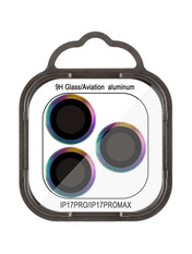 Захисне скло інше Metal Classic для Apple iPhone 17 Pro глянсове Rainbow