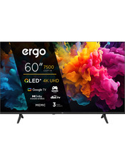 Телевізор Ergo Q7500 60" 4K UHD (3840х2160) 60" Smart TV Black (60JUQ7500)