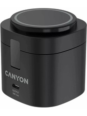Мережевий зарядний пристрій Canyon OnCharge 405 4in1 Black (1 USB-C) 15W Black (CNS-WCS405BW/A)