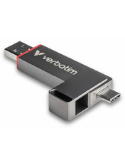 USB накопичувач Verbatim Dual QuickStick 256GB Gray (32041) 256 ГБ