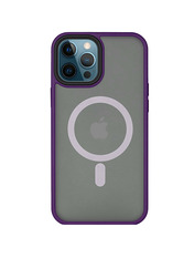 Чохол Metal Buttons Magsafe для Apple iPhone 14 Pro Deep Violet