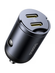Автомобільний зарядний пристрій Baseus Tiny Star Mini 30W 2 USB-C Black (C00035001121-03) Black 2 USB-C