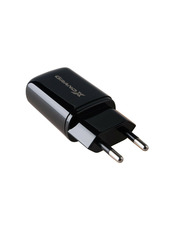 Мережевий зарядний пристрій Grand-X CH-15 MicroUSB (2 USB-A) 12W + кабель MicroUSB Black (CH-15UMB) 12 2 USB-A Black