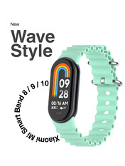 BeCover Wave Style Xiaomi Mi Smart Band 10 Зелений Light Green (714356)