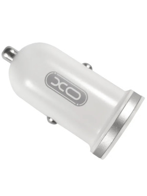 Автомобільний зарядний пристрій XO TZ08 12W 2 USB-A +кабель Lightning White (00000011485)