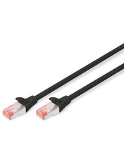 Мережевий патч-корд Digitus AWG 27/7 LSZH Cat.6 S/FTP 1 Чорний Black 1m Black (DK-1644-010/BL)