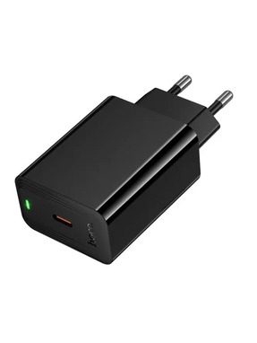 Мережевий зарядний пристрій Hoco CS93A Leader (1 USB-C) 20W Black (6942007671064)