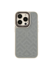 Чохол Kajsa Briquette Collection Rhombus для Apple iPhone 15 Pro Light Grey Light Grey (6973482150)