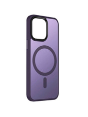 Чохол Metal Buttons with MagSafe Colorful для Apple iPhone 15 Plus Deep Violet