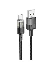 Кабель синхронізації Hoco U129 USB to Type-C 60W 1,2m Black