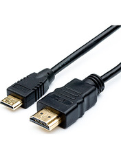 Кабель передачі відео ATcom HDMI to Mini HDMI 2m Black (11502)