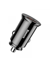 Автомобільний зарядний пристрій Baseus Circular Plastic 30W 1 USB-A + 1 USB-C 1 USB-A + 1 USB-C Black (CCALL-YS01) Black Відсутній