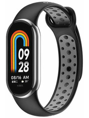 BeCover Vents Style Mi Band 8 Чорний Grey (709415)