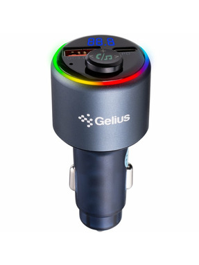 Автомобільний трансмітер Gelius Play GP-FMT050s 30W (1 USB-A + 1 USB-C) Deep Blue (99750)