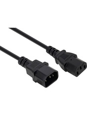 Кабель живлення Vinga IEC-C13 to C14 3m (3x1mm²) Black