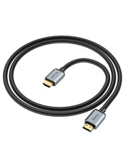 Кабель передачі відео Hoco US03 HDMI to HDMI 1 1m Black Copper (6931474777270)