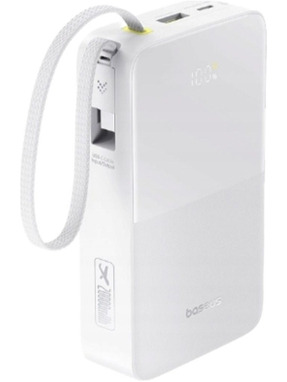 Павербанк Baseus EnerFill FC51 Bipow 2 Pro 1xUSB-C + 1xUSB-A 22,5W 30000mAh White (E0028101)