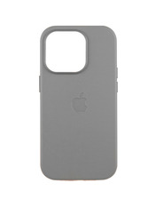 Чохол Leather Case with MagSafe and Animation для Apple iPhone 16 Pro Max Light Gray