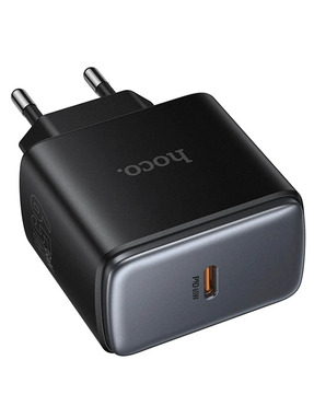 Мережевий зарядний пристрій Hoco C159A Upgrade (1 USB-C) 65W Black