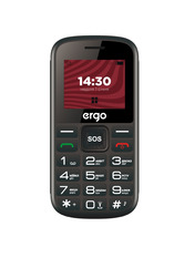 Кнопковий телефон Ergo R202 Black