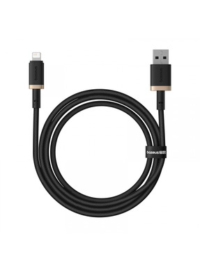 Кабель синхронізації Baseus Dura USB to Lightning 12W 1m Black/Gold (P10377801U01-00)
