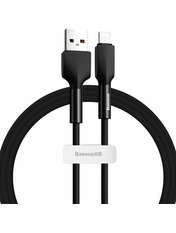 Кабель синхронізації Baseus Silica GelUSB to Lightning Чорний 1m Чорний (CALGJ-01)