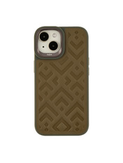 Чохол Kajsa Briquette Collection Rhombus для Apple iPhone 15 Olive Olive (6957210834)