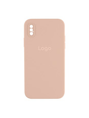 Чохол Silicone Case Square Full Camera для Apple iPhone X/XS Pink Sand Pink Sand (6927418305)