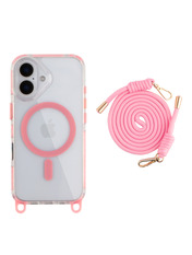 Чохол LanyardCase для Apple iPhone 16 Pink