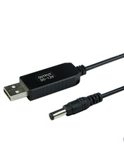 Кабель живлення Pino USB to DC 5.5*2.1mm 1 1m Black