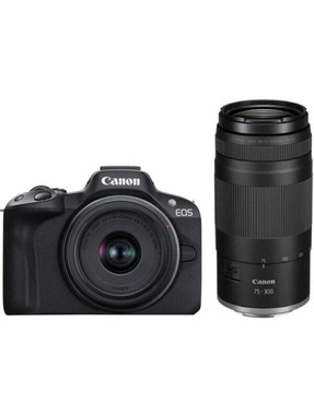 Фотоапарат бездзеркальний Canon EOS R50 RF-S 18-45 IS STM + RF 75-300 IS STM Black (5811C150)