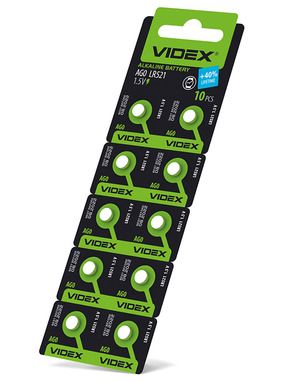 Батарейка Videx LR521/AG0 Alkaline 10шт (23264)