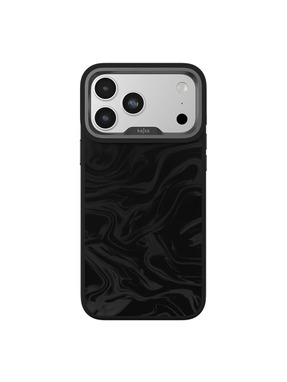 Чохол Kajsa Glamorous Collection Fluid Art with MagSafe O-Ring для Apple iPhone 17 Pro Max Black (6948107329)