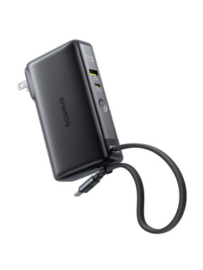 Павербанк Baseus Nomos NT11 Omni Charge Digital Display 2xUSB-C + 1xUSB-A 67W 10000mAh Black (P10078807123-00)