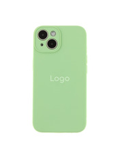 Чохол Silicone Case Full Size with Frame для Apple iPhone 14 Mint Mint (6948201375)
