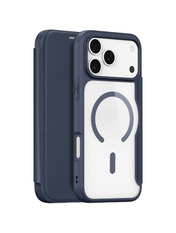 Чохол-книжка Dux Ducis з кишенею для візитівки для Apple iPhone 17 Pro Max Blue