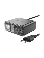 Мережевий зарядний пристрій ACEFAST Z4 Black (1 USB-A + 3 USB-C) 218W Black