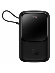 Павербанк Baseus Qpow Pro + Lightning Cable 1xUSB-C + 1xUSB-A 20 Black 10000 20W 10000mAh Black (PPQD020001)