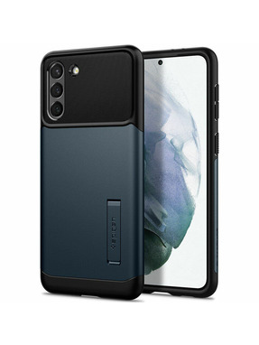 Чохол Spigen Slim Armor для Samsung Galaxy G991 S21 Black/Blue (ACS02444)