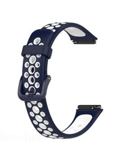 BeCover Vents Style Xiaomi Amazfit/Samsung 22 mm Синій Blue/White (709442)