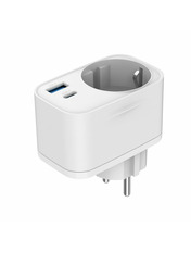 Мережевий зарядний пристрій Gembird TA-ACPDQC20-01-W (1 USB-A + 1 USB-C) 20W White (TA-ACPDQC20-01-W)