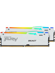 Оперативна пам’ять Kingston Fury Fury Beast White RGB EXPO DDR5 64GB (kit 2*32GB) 6000MHz (KF560C30BWEAK2-64)