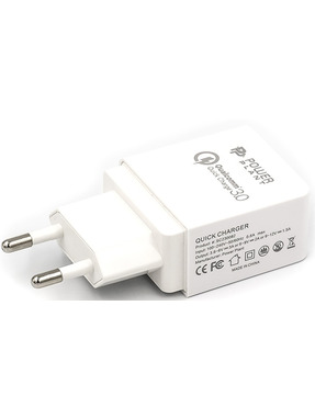 Мережевий зарядний пристрій PowerPlant  (4 USB-A) 48W White (SC230082)
